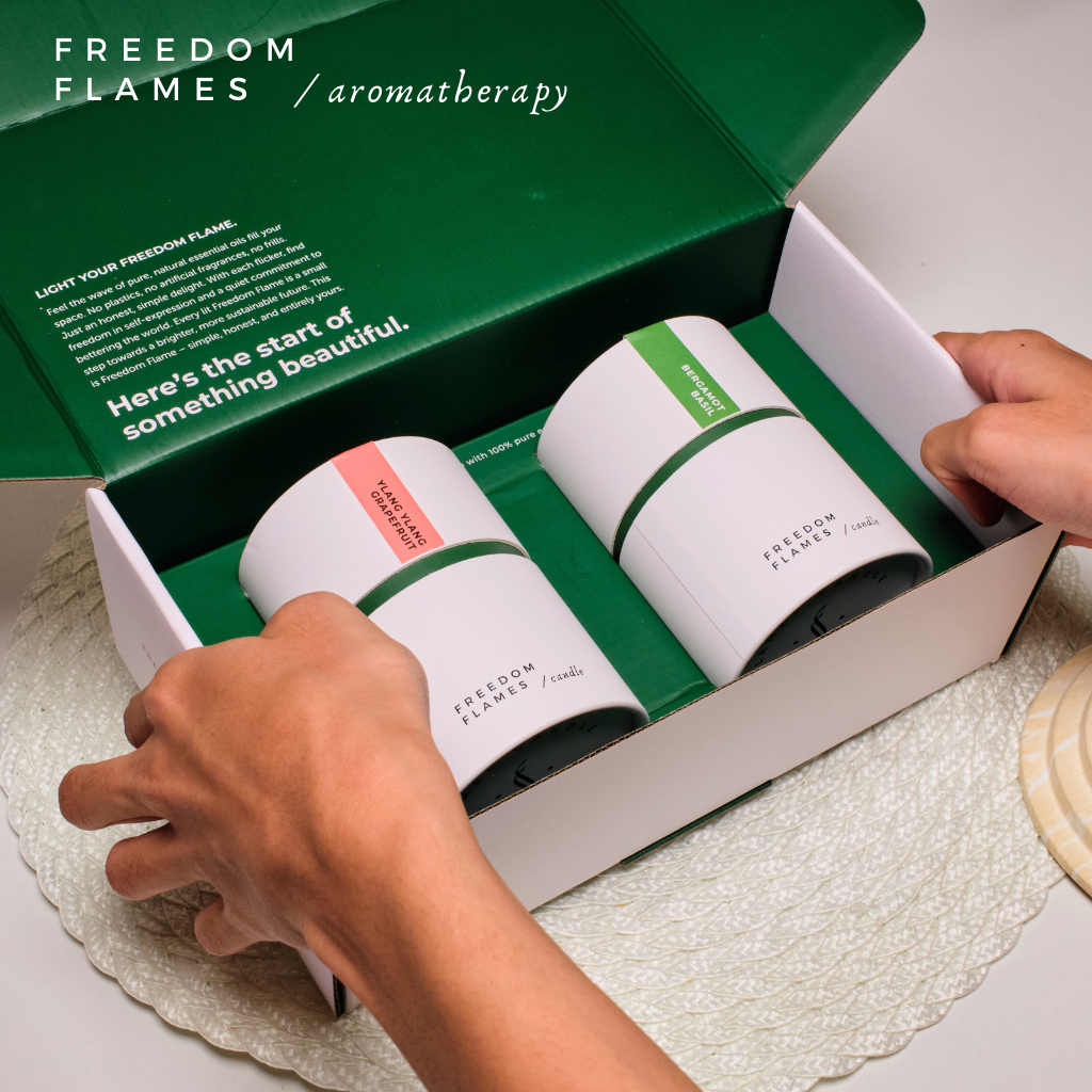 Energise & Uplift Duo Candle Gift Set | Freedom Flames