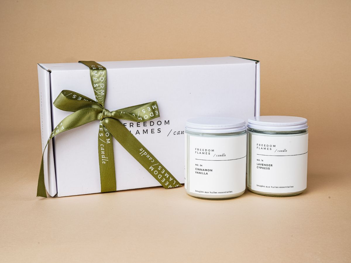 Energise & Uplift Duo Candle Gift Set | Freedom Flames