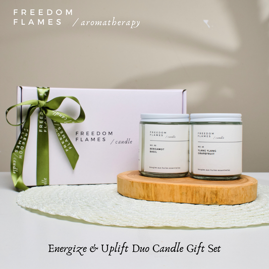 Energise & Uplift Duo Candle Gift Set | Freedom Flames