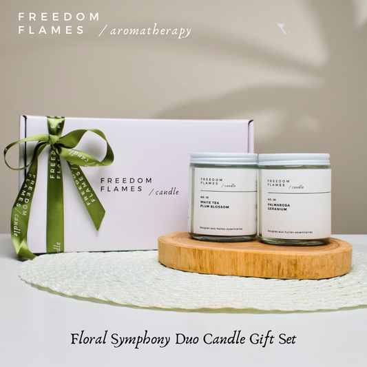 Floral Symphony Duo Candle Gift Set | Freedom Flames