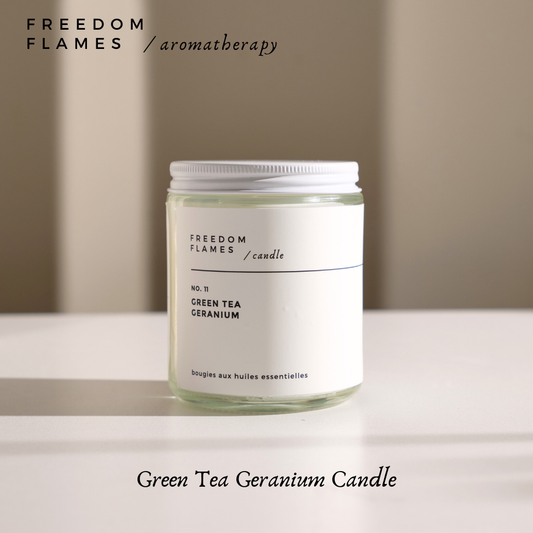 Green Tea Geranium Candle