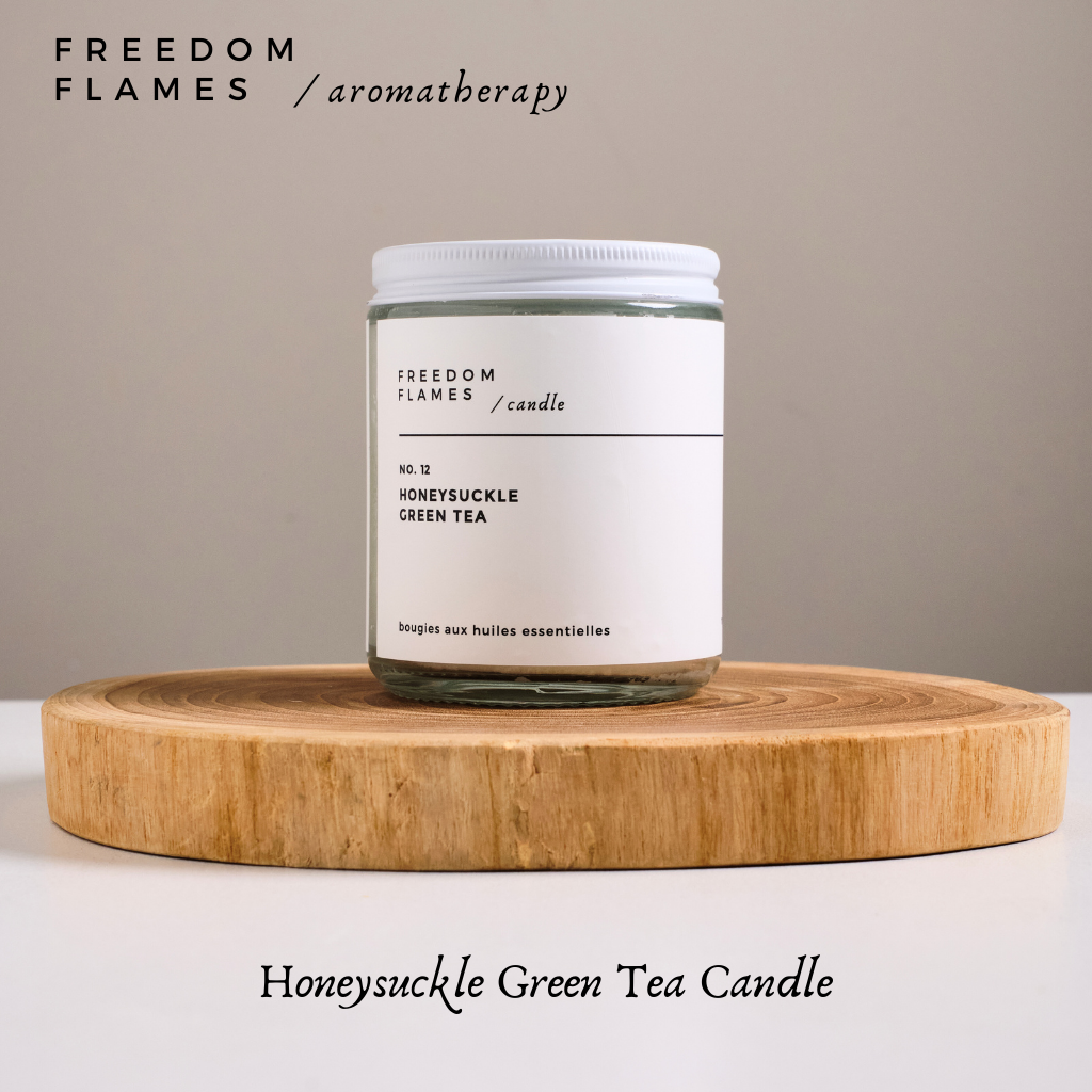 Honeysuckle Green Tea Candle