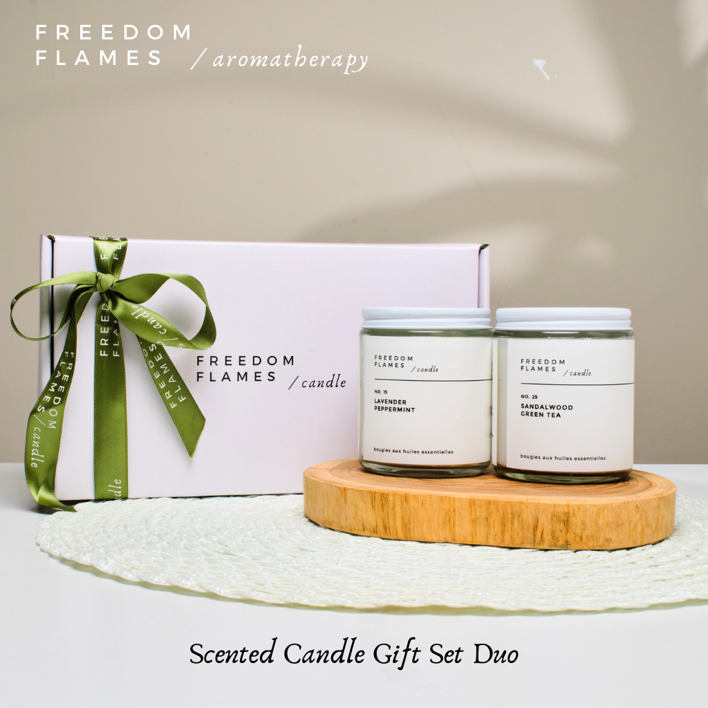 Scented Candle Gift Set Duo | Freedom Flames