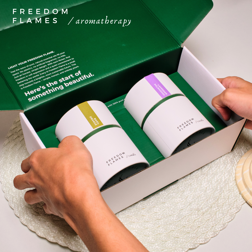 Scented Candle Gift Set Duo | Freedom Flames