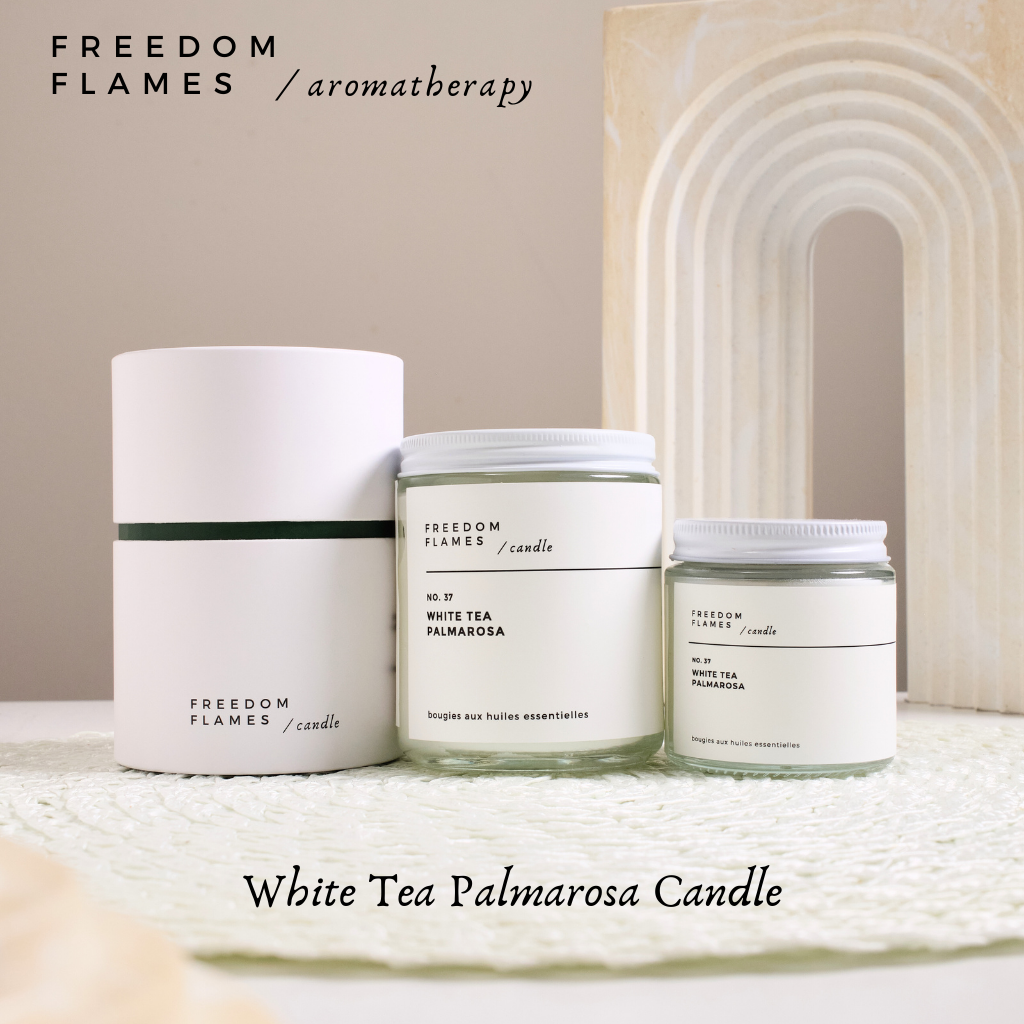 White Tea Palmarosa Candle