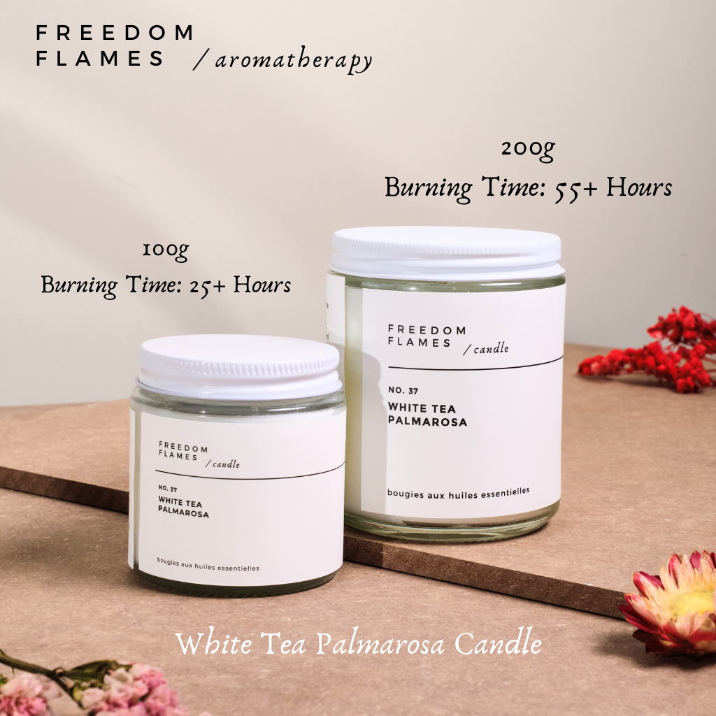 White Tea Palmarosa Candle