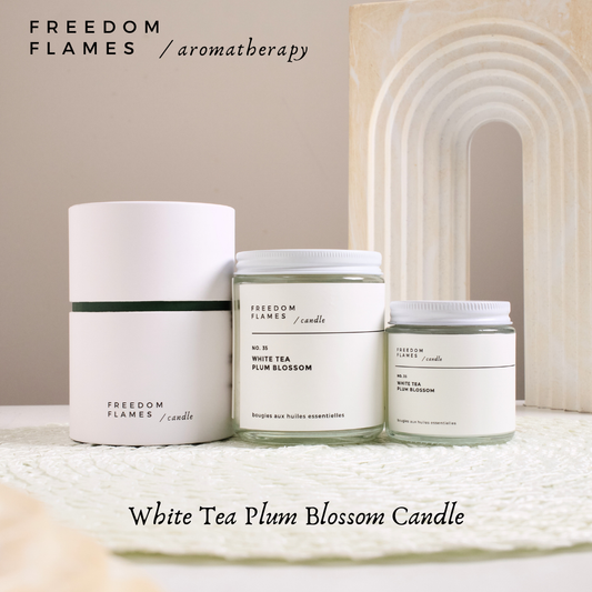 White Tea Plum Blossom Candle