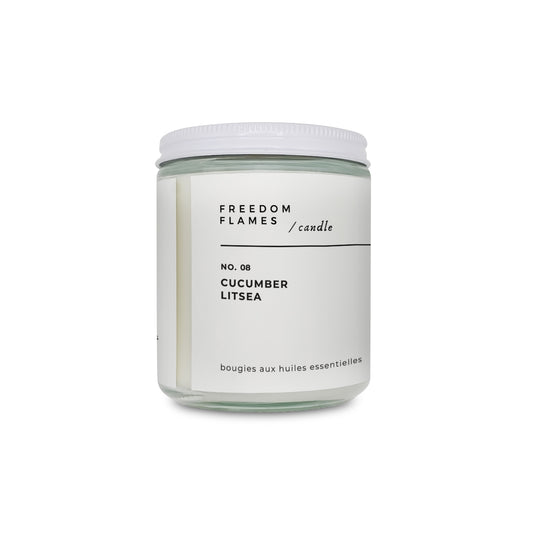 Cucumber Litsea Scented Candles | Freedom Flames