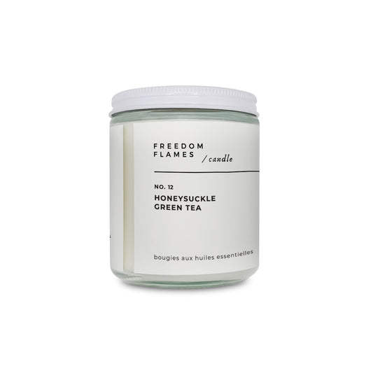 Honeysuckle Green Tea Scented Candles | Freedom Flames