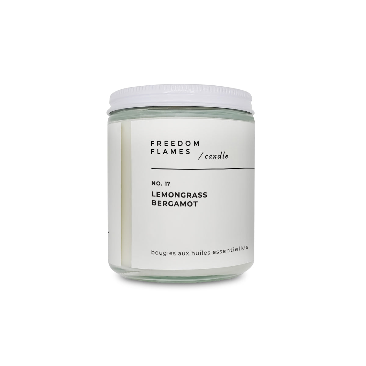 Lemongrass Bergamot Scented Candles | Freedom Flames