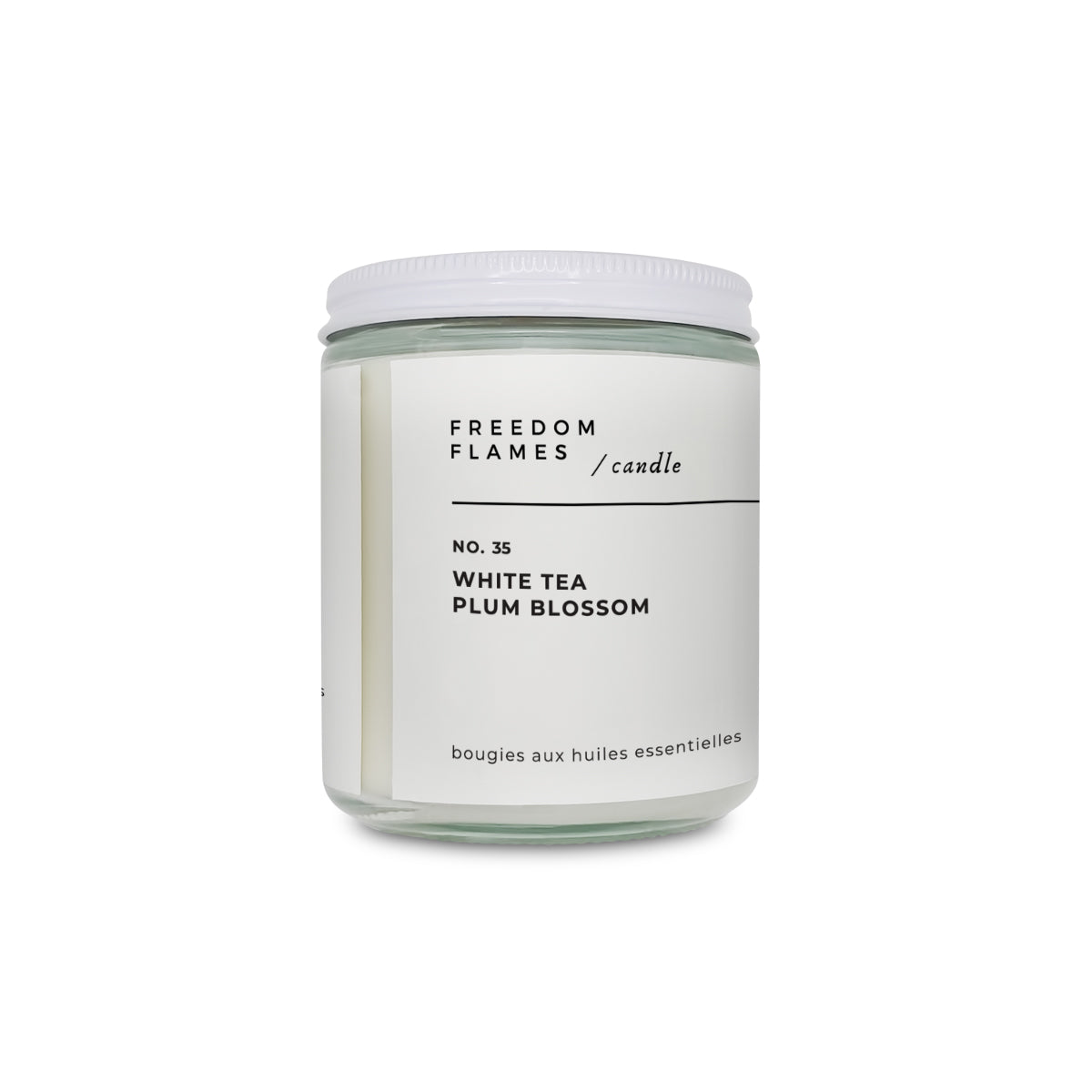 White Tea Plum Blossom Scented Candles | Freedom Flames